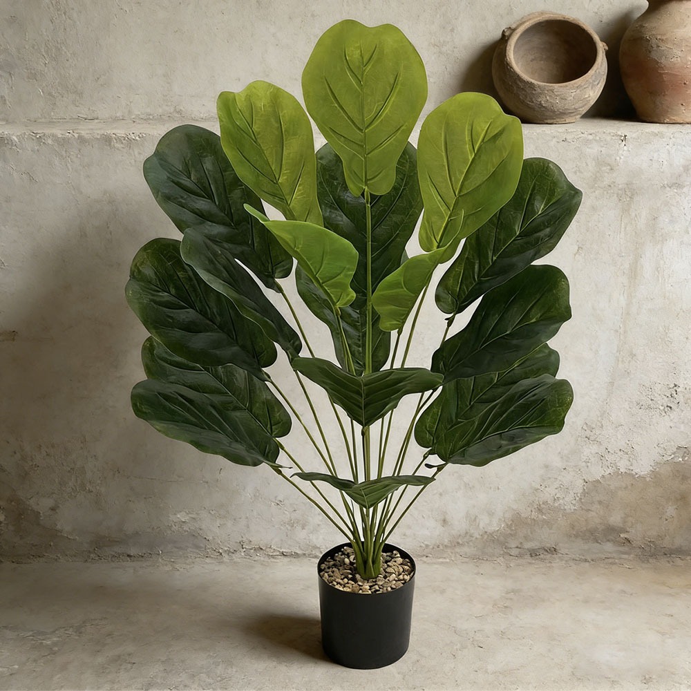 Ficus Lyrata Tree - 75cm 인조 라이라타 무화과나무 1개 (18잎)