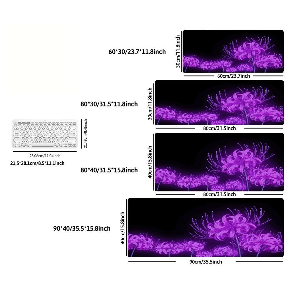 XXL 마우스패드 고딕 리코리스 라디아타 레드 블루 퍼 - Tradescantia Purple 리뷰 및 가격