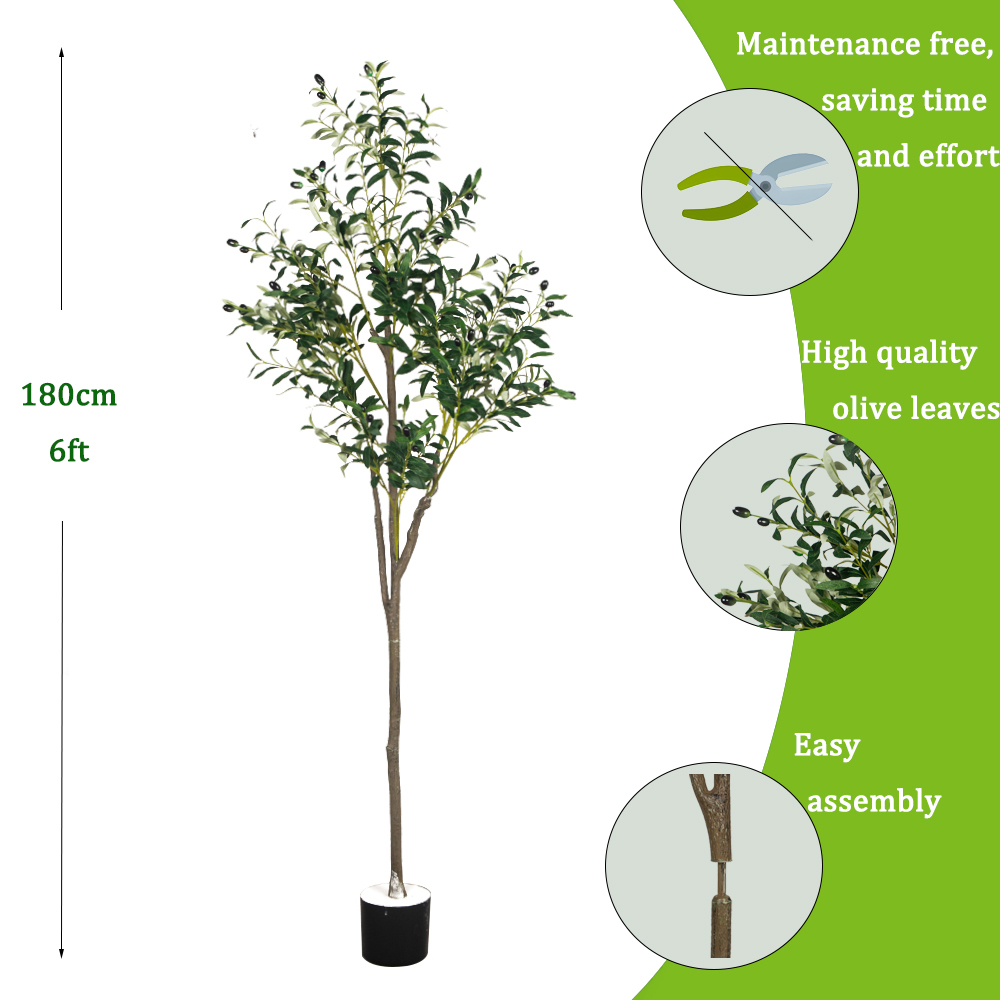 5/6ft 대형 인공 올리브 식물 화분에 심은 키 큰  - Dracaena Marginata 리뷰 및 가격