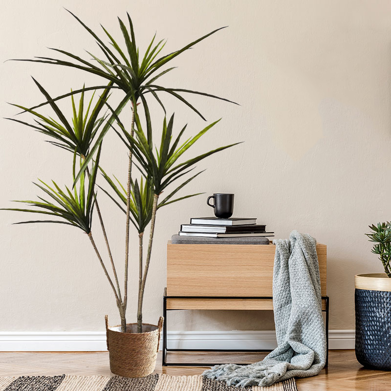 90-120cm 대형 인공 Dracaena 식물 열 대 - Dracaena Marginata 리뷰 및 가격