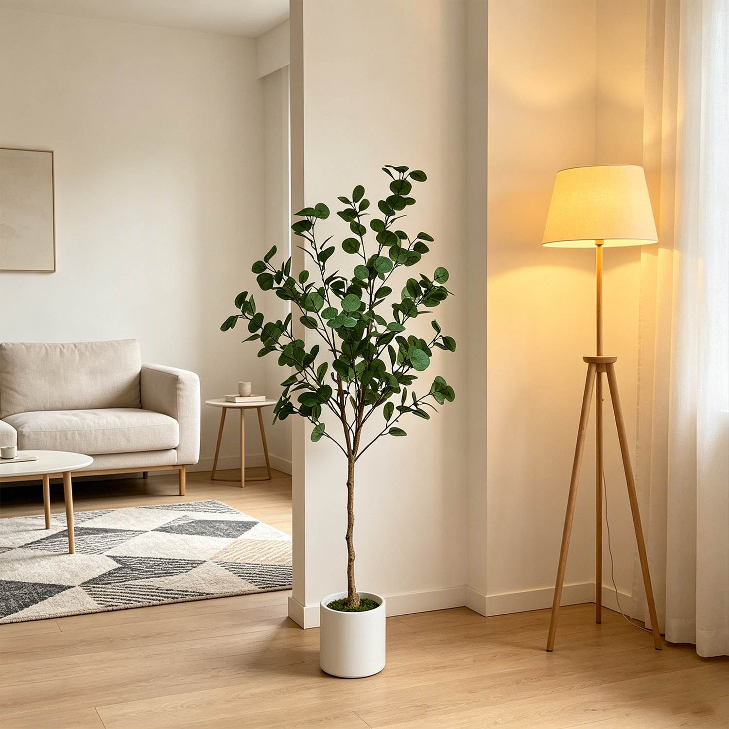 120-155Cm/5.1Ft 인공 유칼립투스 나무, 가 - Dracaena Marginata 리뷰 및 가격