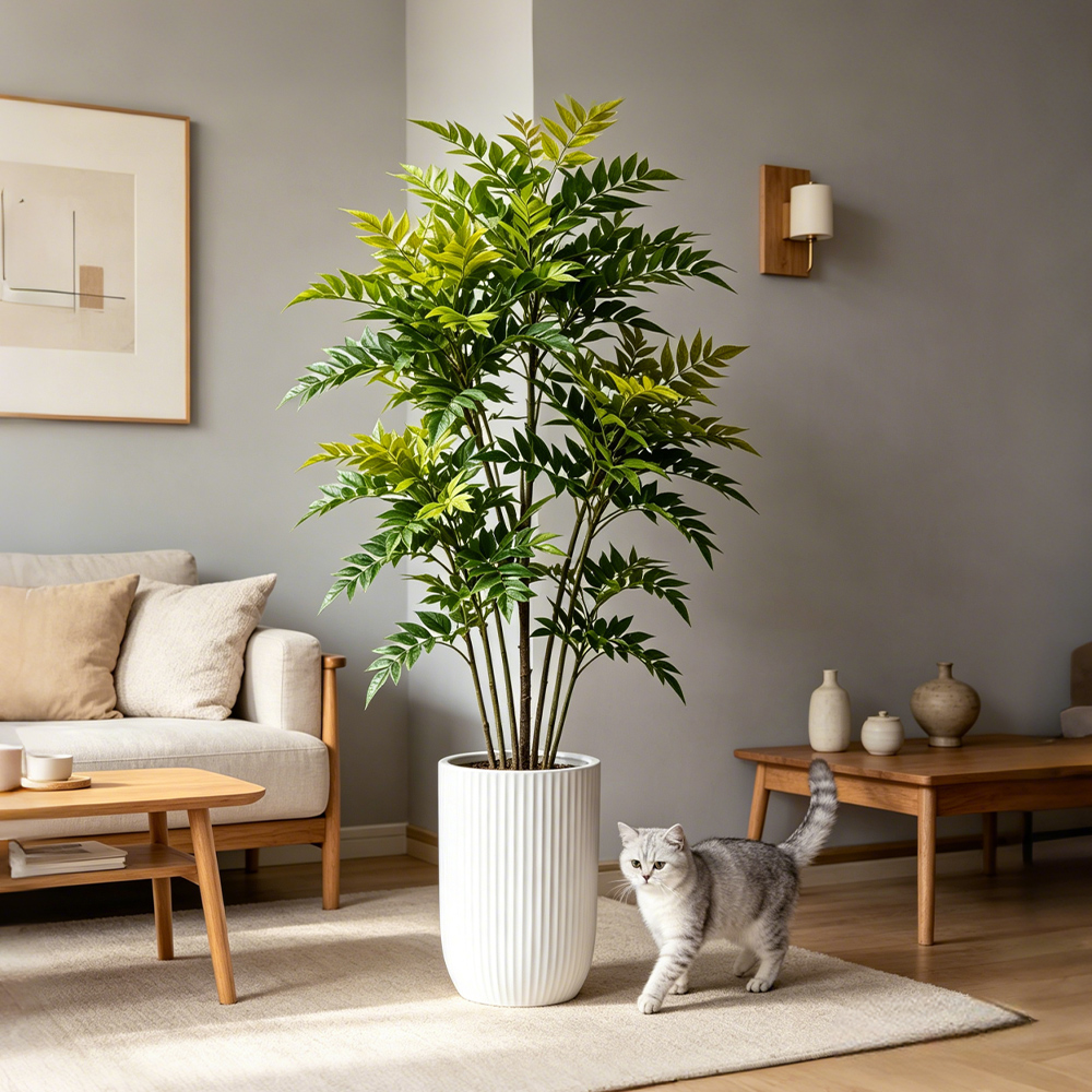 73-135cm 인조 난디나 식물 대형 가짜 래커 나무 - Dracaena Marginata 리뷰 및 가격