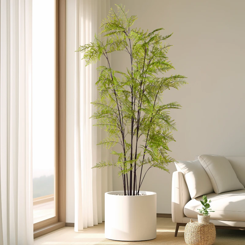 대형 시뮬레이션 황금 원숭이 고사리 녹색 식물 고사리  - Dracaena Marginata 리뷰 및 가격